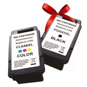 Printer And Stationary Supplies: Remanufactured Inkjet Combo Pack: Substitute to Canon PG645XL & CL646XL