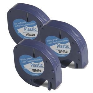 Compatible Label Tape Cassettes Black-on-White *Triple Pack*: Substitute to Dymo&hellip;