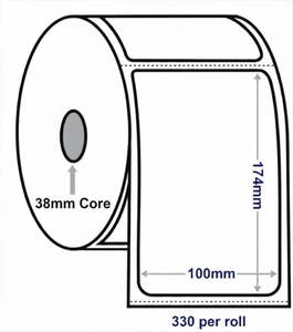 COURIER (CP3) PERFORATED ADDRESS / SHIPPING LABEL - 100X174MM 330 LABELS