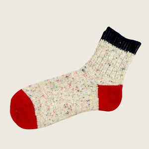 Slub Crew Sock Spotted