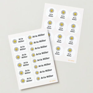 Smile Daisy Name Labels
