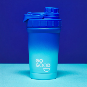 Food Drink: Go Good - Stainless Steel Shaker - Blue