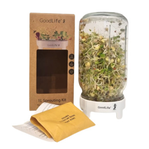 Food Drink: NEW: Goodlife - Sprouting Jar Kit 1 Litre (Boxed)
