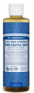 Clean: Dr Bronner's Peppermint Liquid Soap