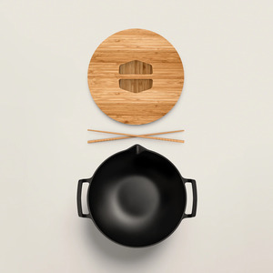 Men: NEW: Ironclad Co - Cast Iron Takumi Wok Set - 31cm