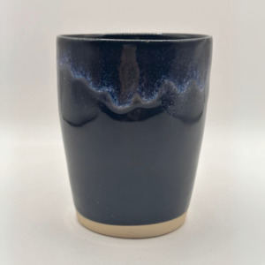 Mudhut Potters Wellington - Deep Blue Tumbler - 8oz