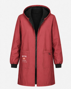 Men: Unisex Longline Hooded Parka – Water-Resistant Urban Outerwear