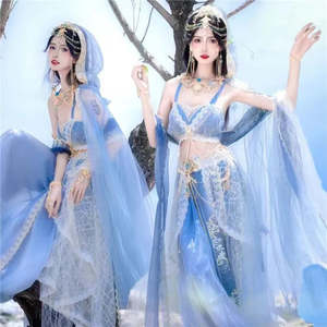 New Arrivals: Women’s Chinese Ethnic Dance Costume Set – Xishuangbanna-Inspired Photo Outfit