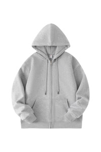Unisex Fleece-Lined Zip-Up Hoodie