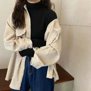 New Arrivals: Women’s Mid-Length Corduroy Shirt Jacket – Casual Autumn Winter Outerwear