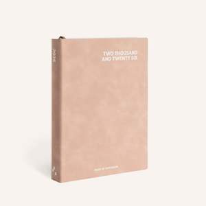 Books Stationery: 2026 A5 Daily Diary - Faux Leather Petal