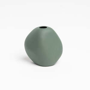 Vases Planting: Harmie Pebble Vase - Forest Green