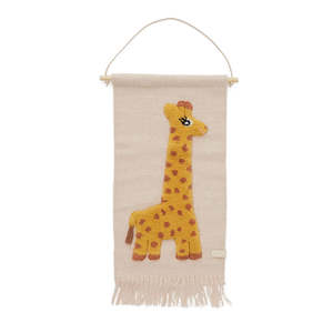 Kids Decor: Giraffe Wallhanger - Rose
