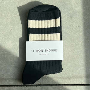 Gifts For Him: HER VARSITY SOCKS - BLACK