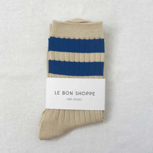 Gifts For Him: HER VARSITY SOCKS - AZURE