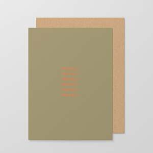 Madepaperco: Hooray Repeat - Greeting Card