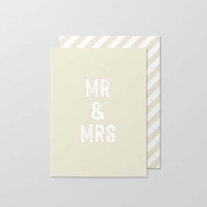 Madepaperco: Mr & Mrs - Greeting Card