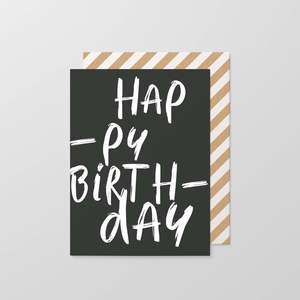 Madepaperco: Hap-py Birth-day  - Greeting Card