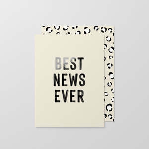 Madepaperco: Best News Ever - Greeting Card