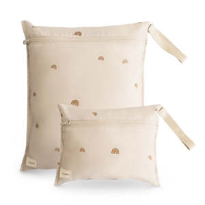 Mealtime: Water Resistant Wet Bag 2-Pack - Rainbow