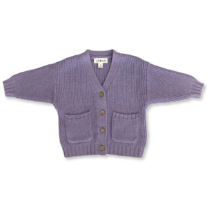 Tops: POCKET CARDIGAN - IRIS