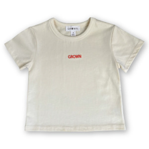 ORGANIC EVERYDAY COTTON TEE - MILK