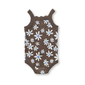 Wild Flower Singlet Suit - Mud