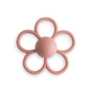 Dummies Teethers: Daisy Rattle Teether - Dusty Rose
