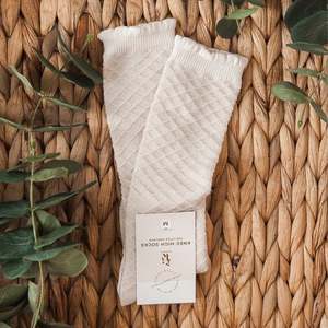 Tights Socks: Picnic Knee-High Socks - Macaroon