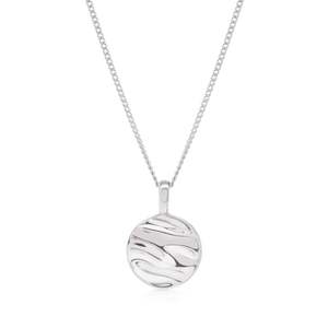 Isla Circle Necklace - Silver