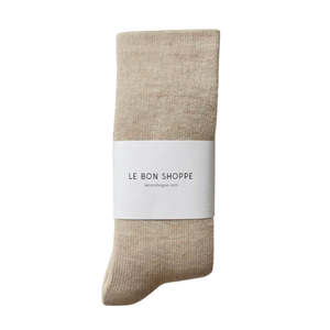 Le Bon Shoppe: CAMPER SOCKS - OATMEAL