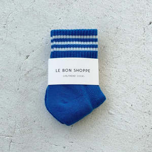 Le Bon Shoppe: GIRLFRIEND SOCKS - ROYAL BLUE