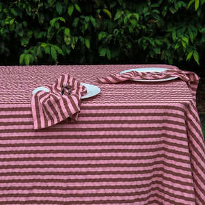 Mosey Me: Sundae Seersucker Tablecloth