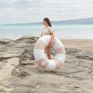 Sunday: NOSTALGIA OVERSIZED POOL TUBE - EARTH