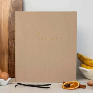 Homeware: Recipe Binder - Latte