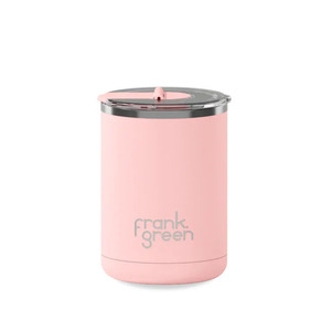 Homeware: Ceramic Coffee Cup 12oz/355ml with Hinged Lid - Blushed