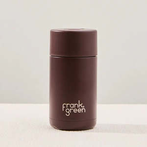 Ceramic Reusable Cup 12oz/355ml Push Button Lid - Chocolate