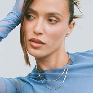 New: Hailey Snake Necklace - 3mm