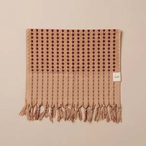 Homeware: Chickpea Hand Towel - Truffle/Burgundy