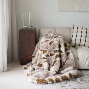 Serene Vegan Fur Throw - Multi