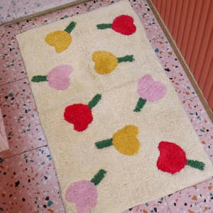 Forget Me Not Bath Mat - Vanilla