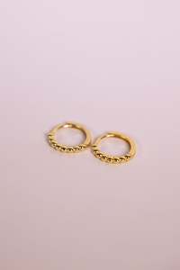 Classic Hoops: Beaded Hoops