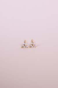 All Earrings: Lotus Gemstone Studs
