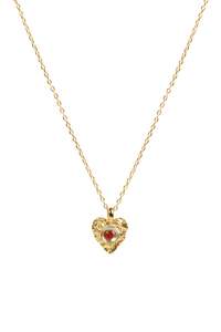 Moonstone Heart Necklace