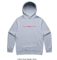 Iyengar Yoga Aotearoa Hoodie Powder Blue Size (S)