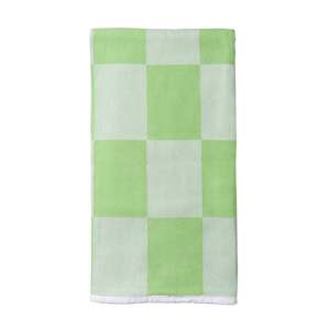 Beach Towels: Checkerboard - Apple Green