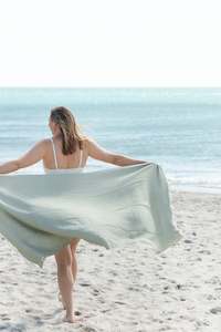 new: Lunara Waffle Towel Sage