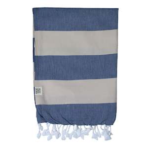 Santorini Collection: Santorini Towel Navy Sand