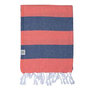 Santorini Collection: Santorini Towel Coral Navy