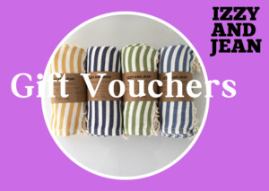 Turkish Towels: Izzy and Jean Gift Vouchers